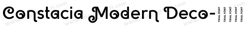 Constacia Modern Deco字体转换